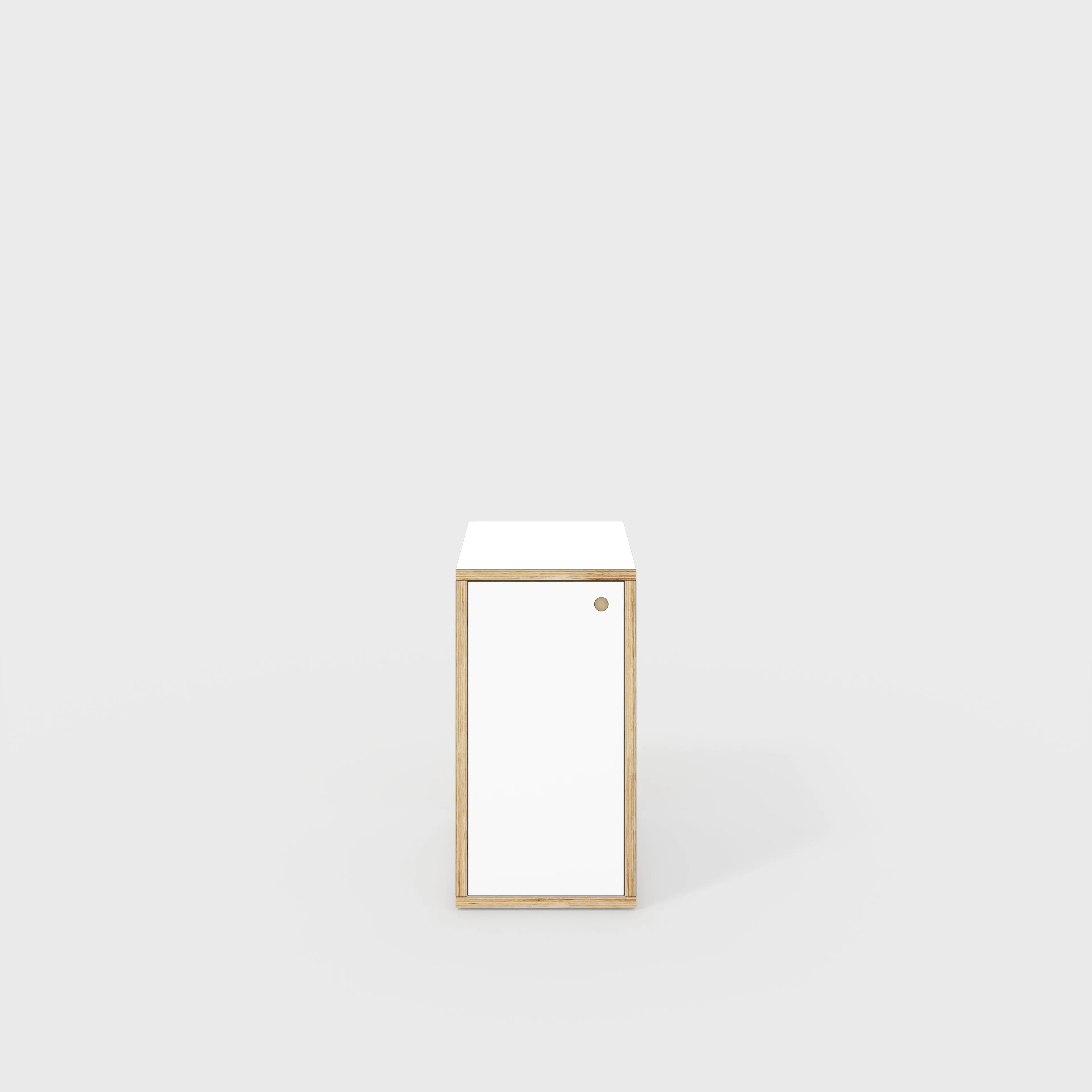 Plywood Storage with Doors - Formica White - 400(w) x 600(d) x 750(h)