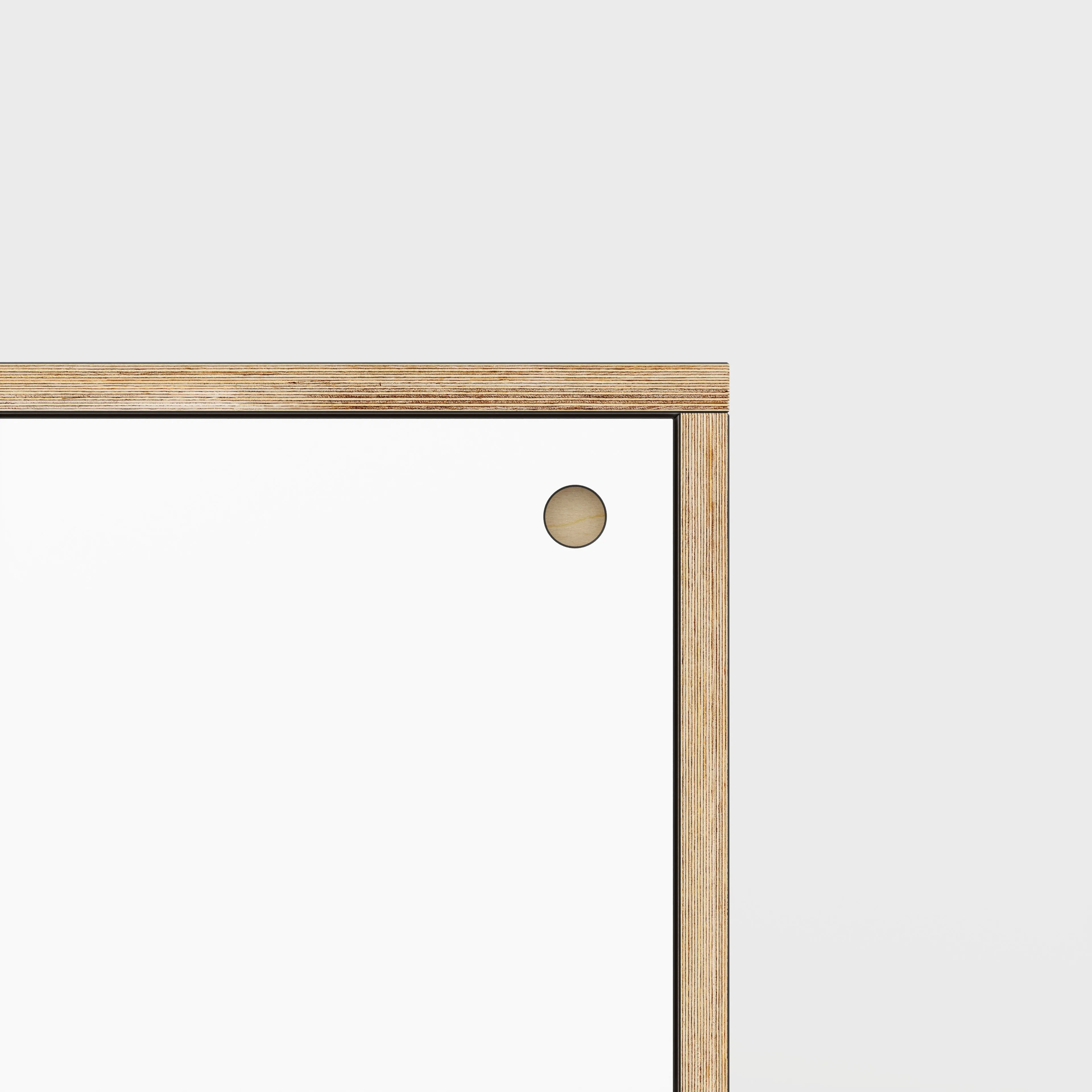 Plywood Storage with Doors - Formica White - 400(w) x 600(d) x 750(h)
