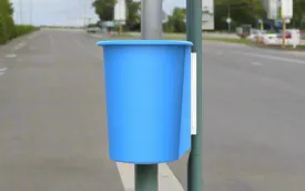 Round 25L Pole Bin