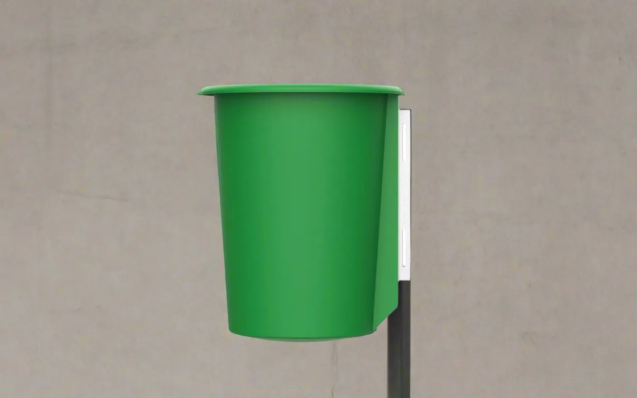 Round 25L Pole Bin
