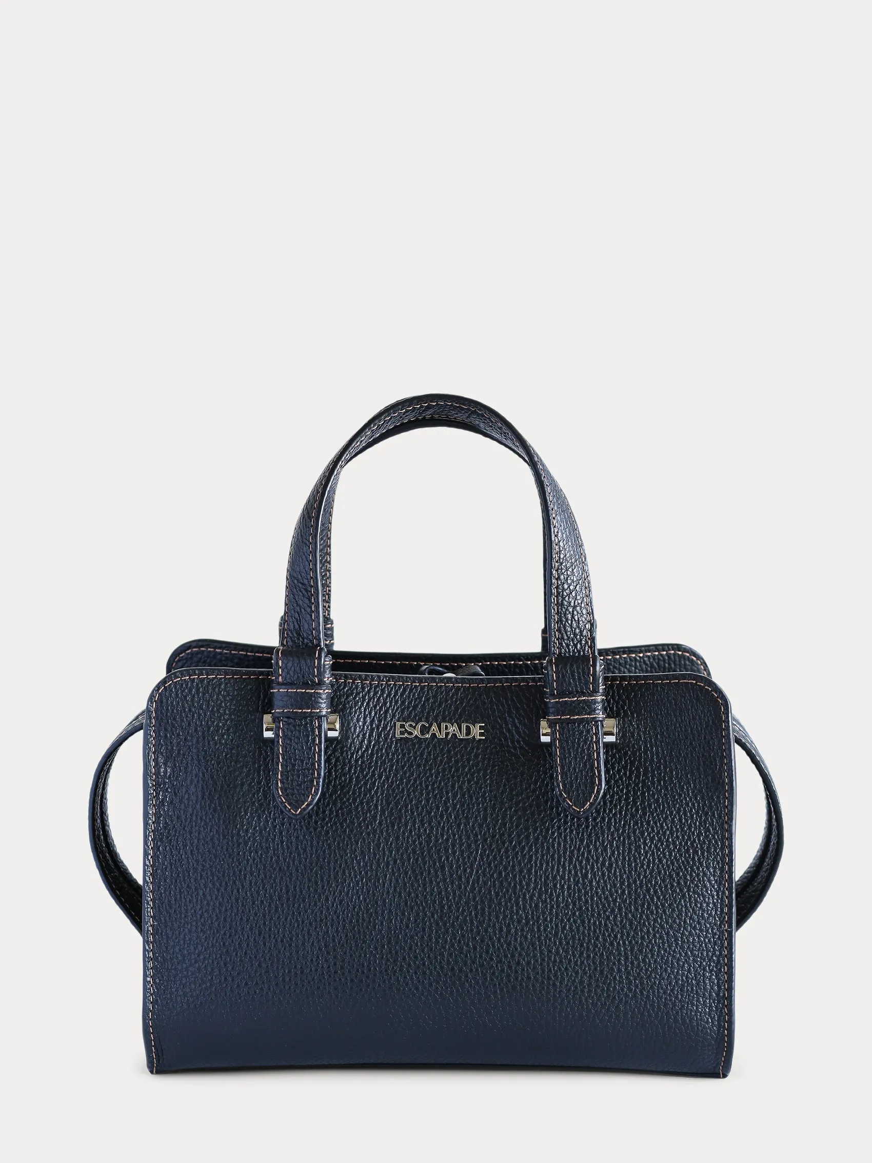 Soho Chic. Black Satchel Bag.