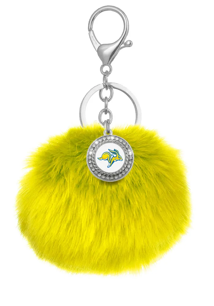 South Dakota State Jackrabbits Pom Pom Keychains