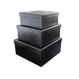 SQUARE PAPER BOX SET OF 3