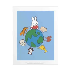 Star Editions Miffy Print, Globe (11x14")