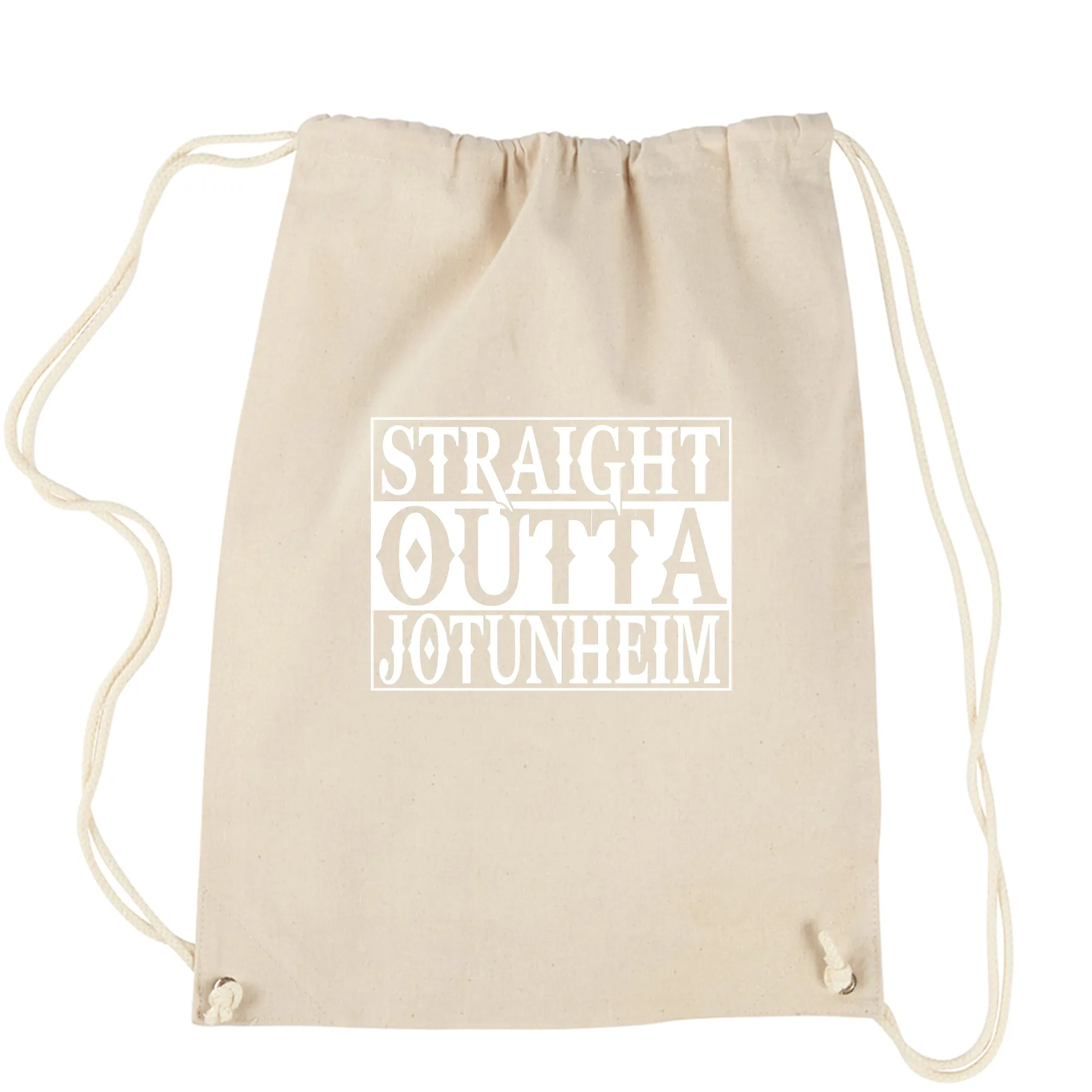 Straight Outta Jotunheim War God Gaming Drawstring Backpack