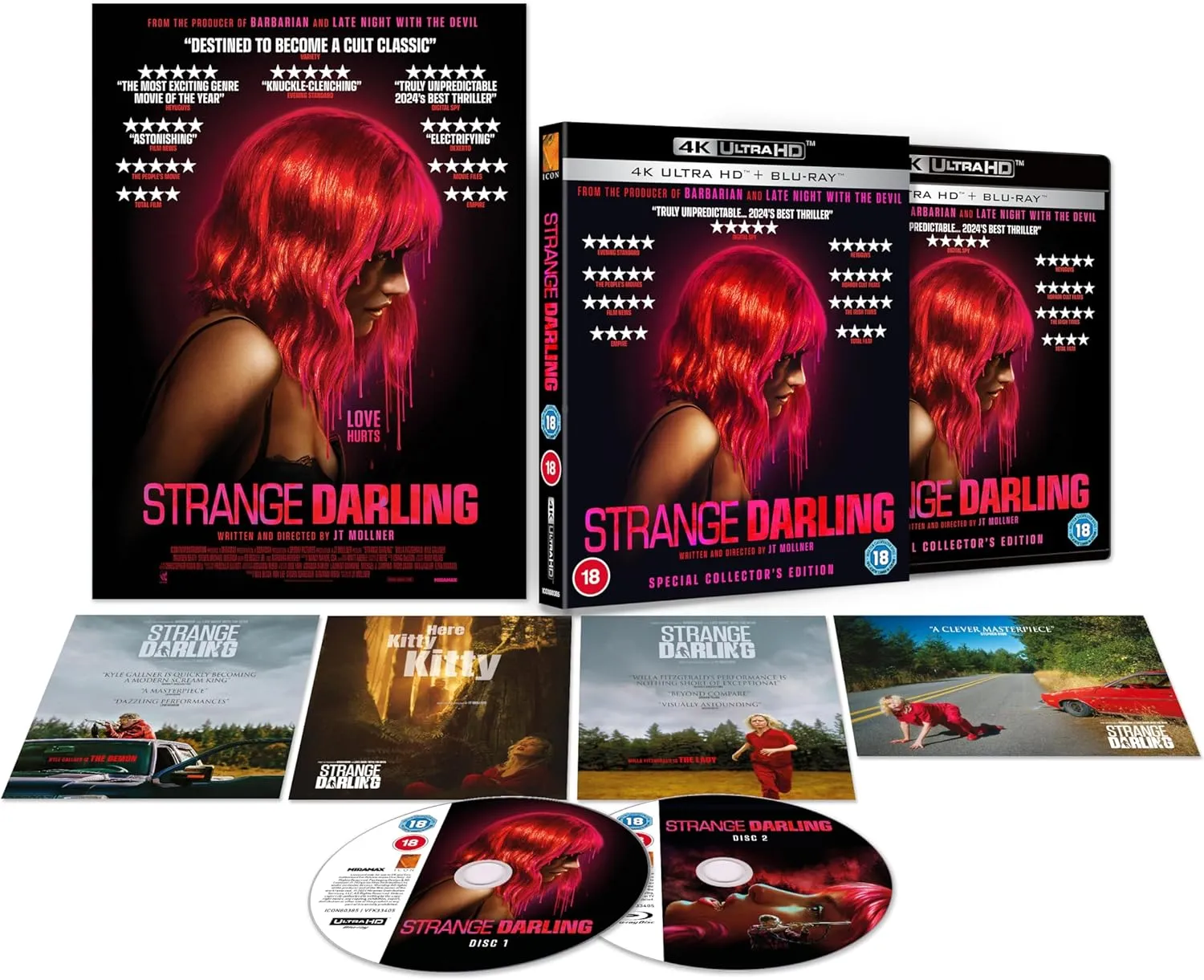 Strange Darling (UK 4K UHD, Region Free/B) w/SLIP *see note, one per customer