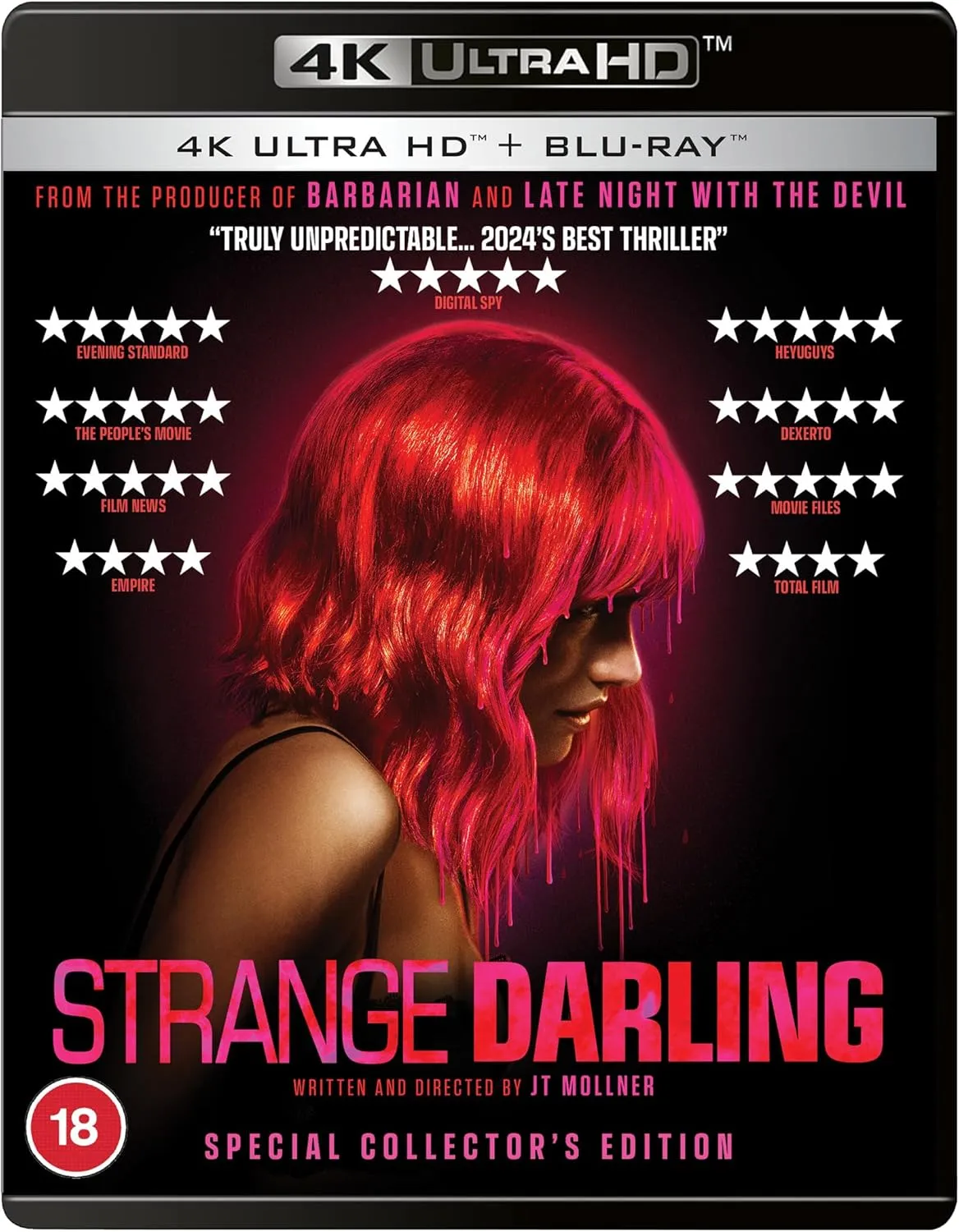 Strange Darling (UK 4K UHD, Region Free/B) w/SLIP *see note, one per customer