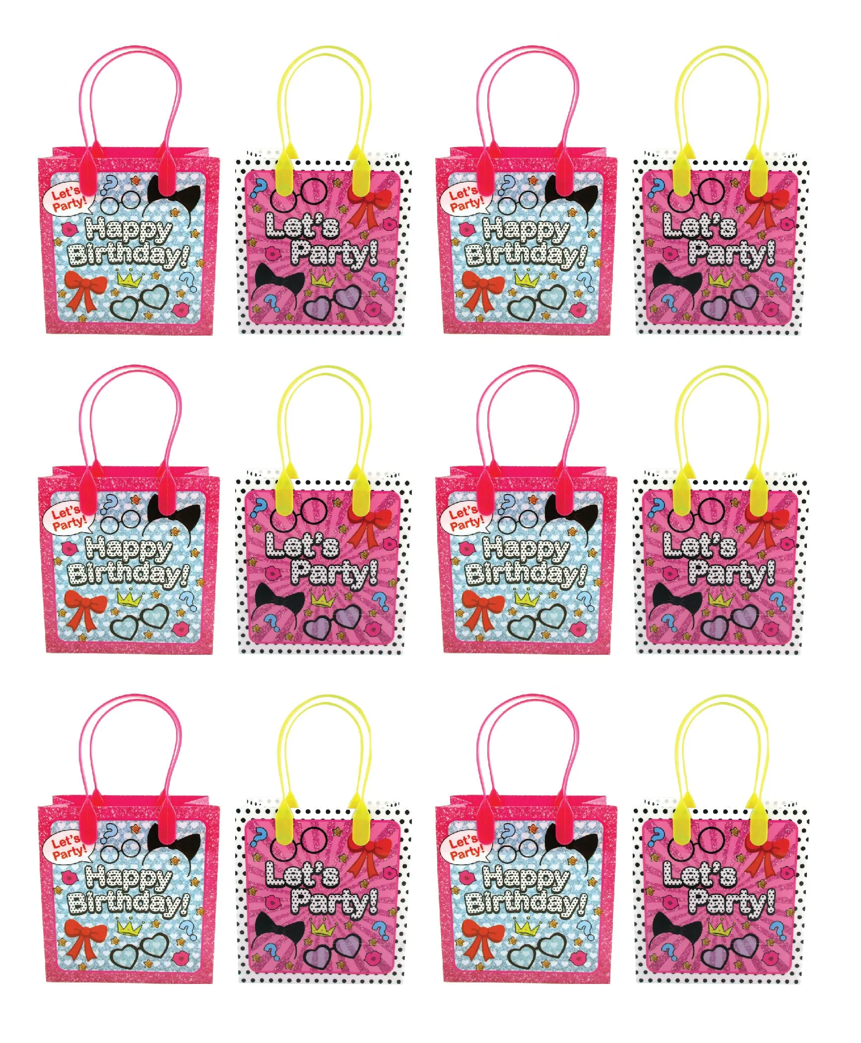 Surprise Doll Birthday Party Favor Bags Treat Bags, 12 Pack