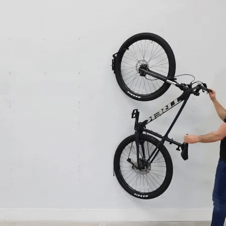 Swivel Mount Bike Storage Rack | 4 Bicycle | Garage Wall Hook | Mud