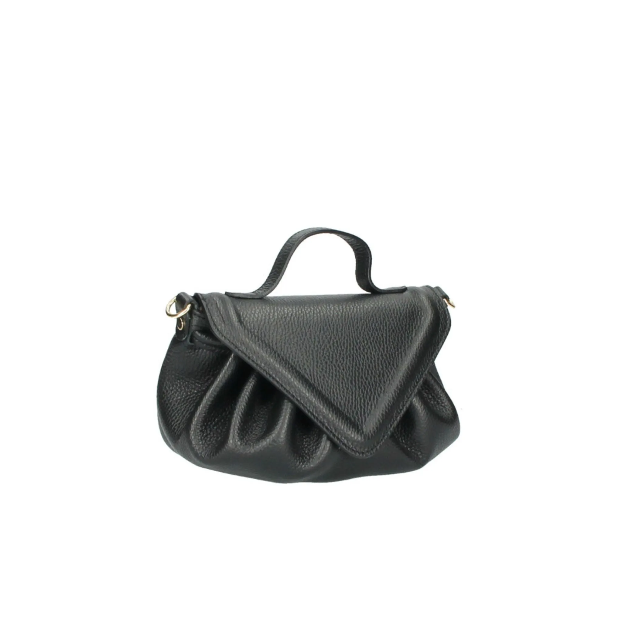 The Pleated Cross-Body Leather Clutch