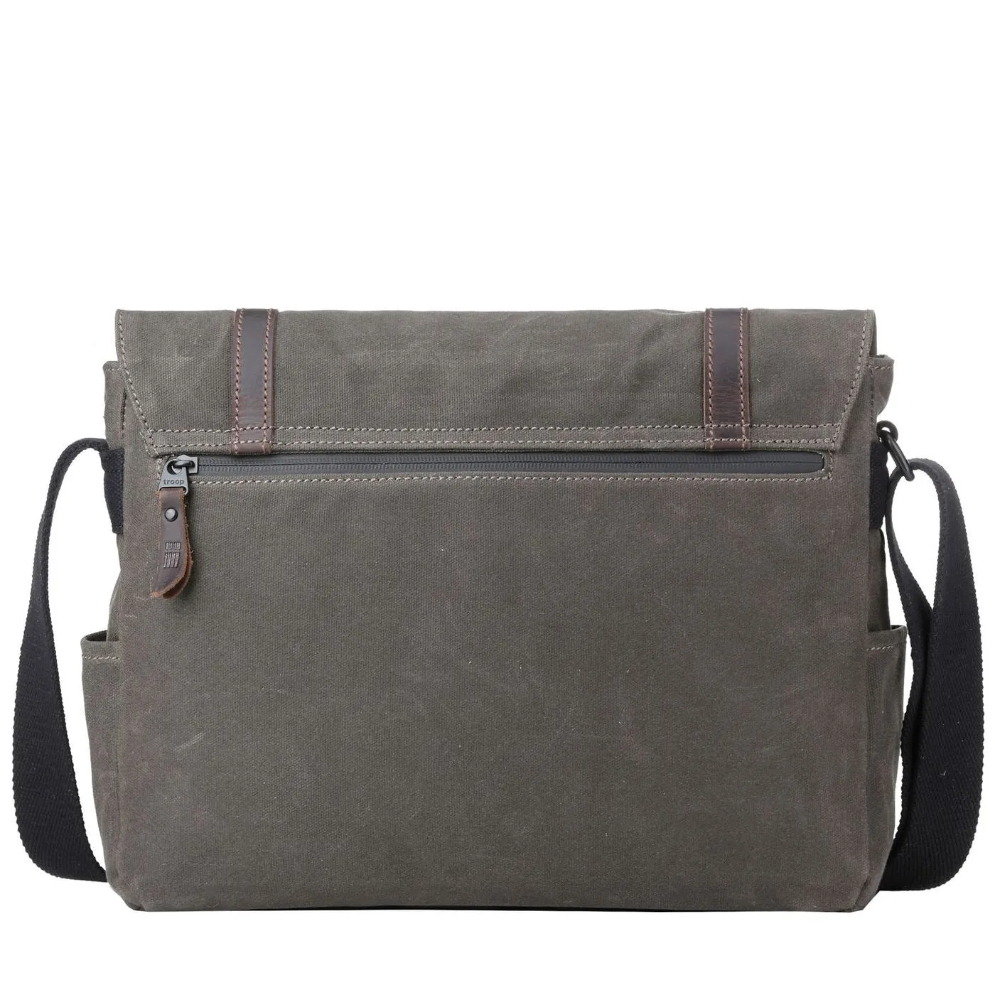 Troop Canvas Laptop Messenger Bag Olive