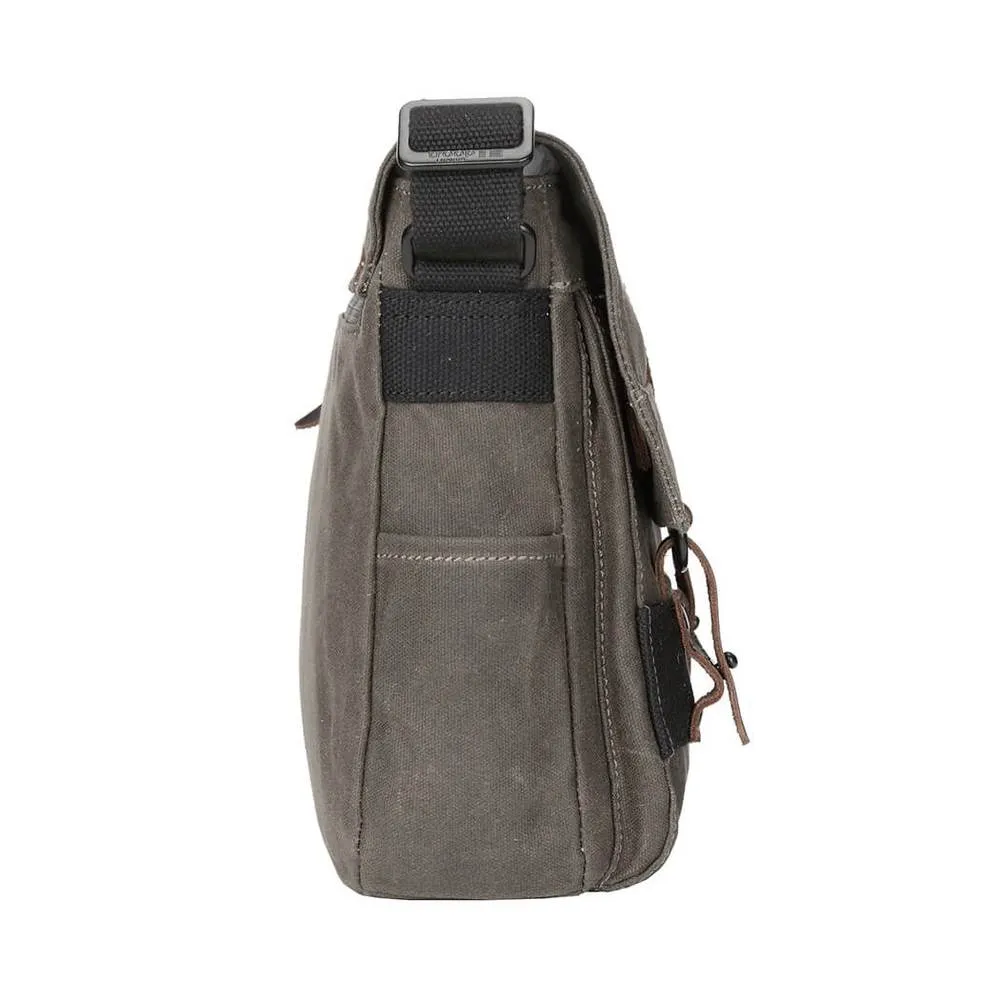 Troop Canvas Laptop Messenger Bag Olive