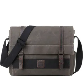 Troop Canvas Laptop Messenger Bag Olive