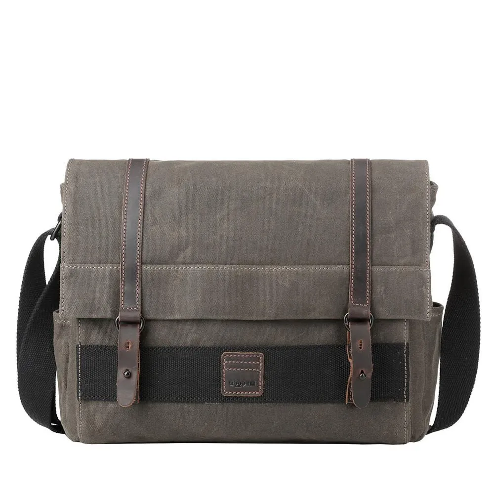 Troop Canvas Laptop Messenger Bag Olive