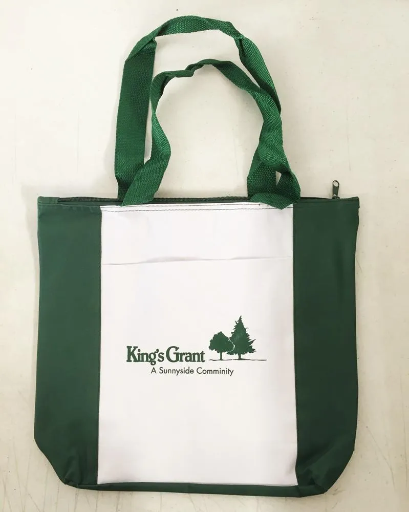 Value Zippered Polyester Tote Bags