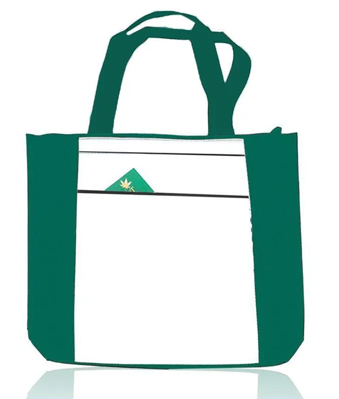 Value Zippered Polyester Tote Bags