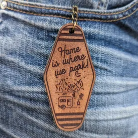 Vintage Motel Key keychain | Home is where we sleep
