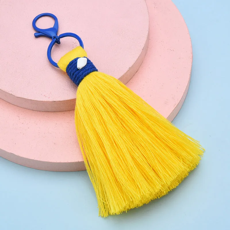 Wholesale cotton thread small hanging ear keychain JDC-KC-WS141