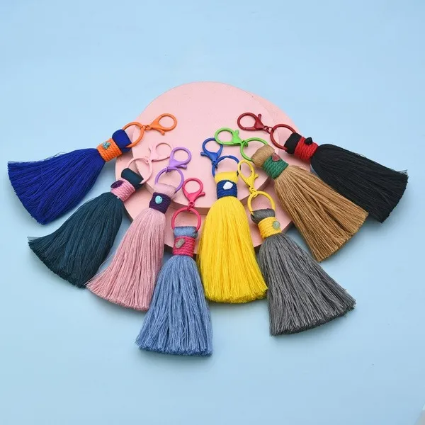 Wholesale cotton thread small hanging ear keychain JDC-KC-WS141