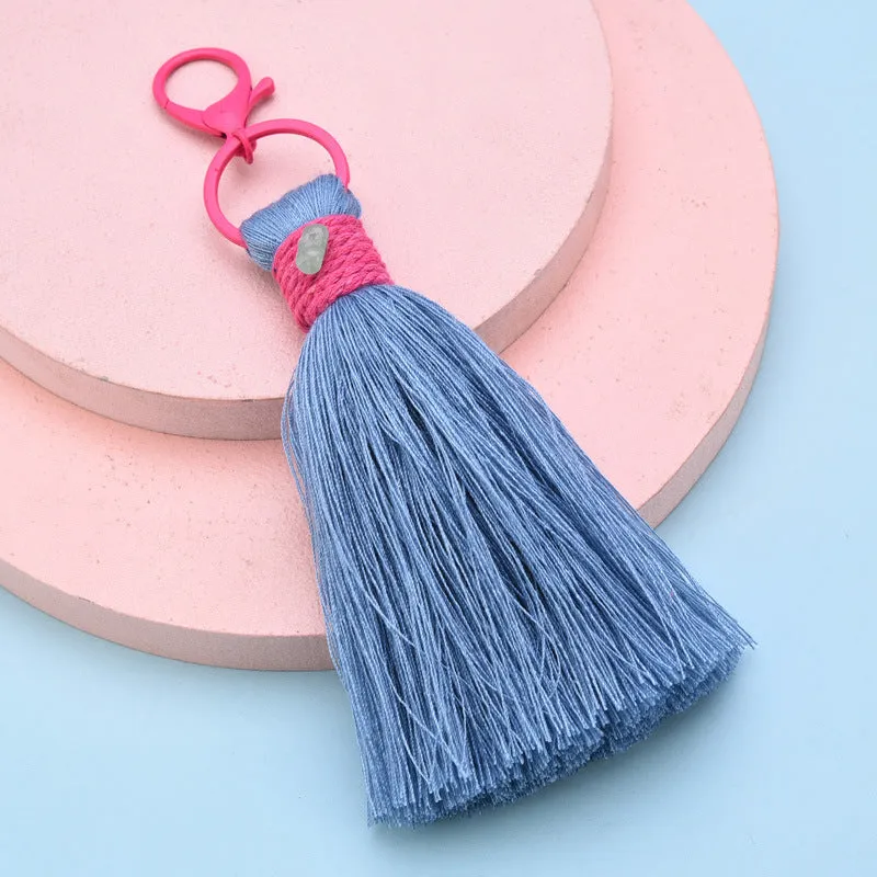 Wholesale cotton thread small hanging ear keychain JDC-KC-WS141