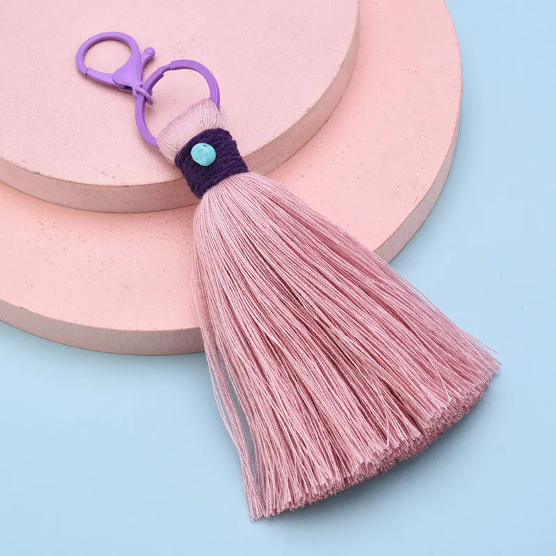 Wholesale cotton thread small hanging ear keychain JDC-KC-WS141