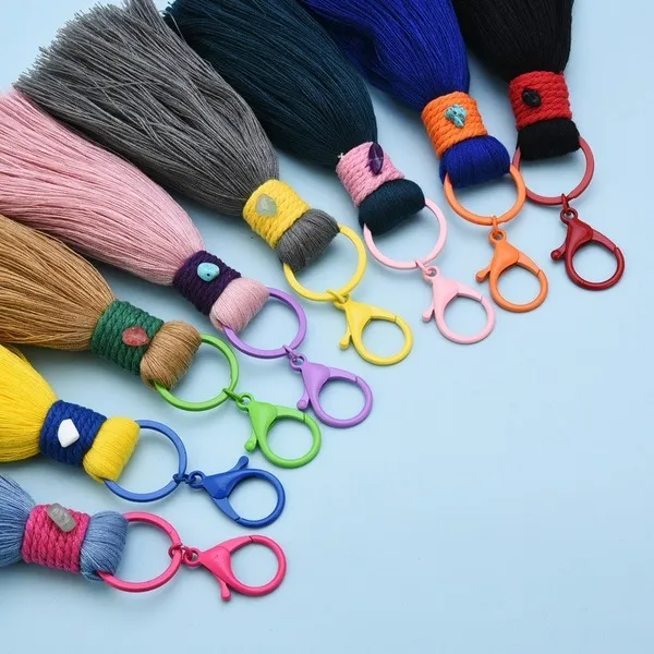 Wholesale cotton thread small hanging ear keychain JDC-KC-WS141