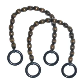 Wood Beaded Purse Handles