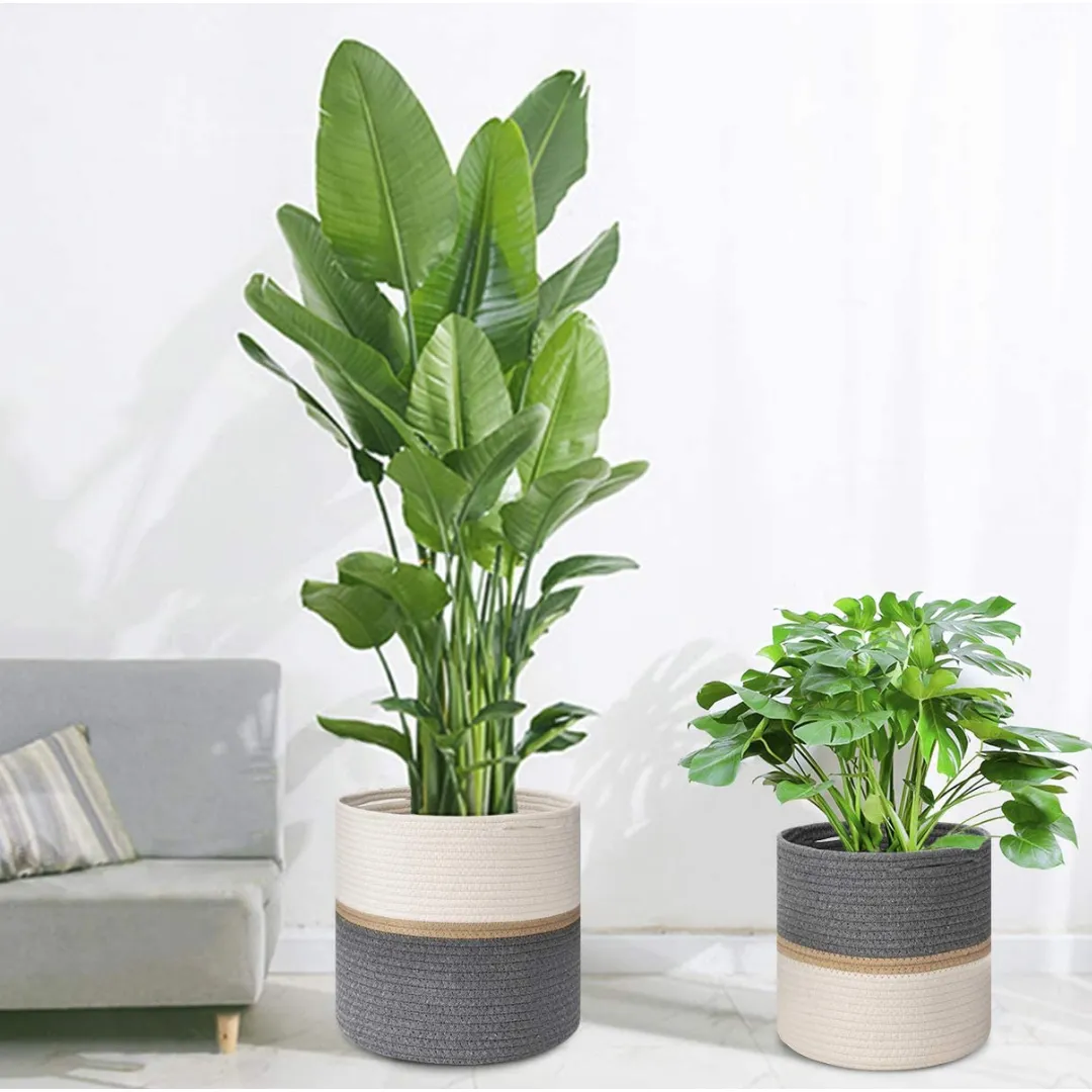 Woven Rope Plant & Storage Basket