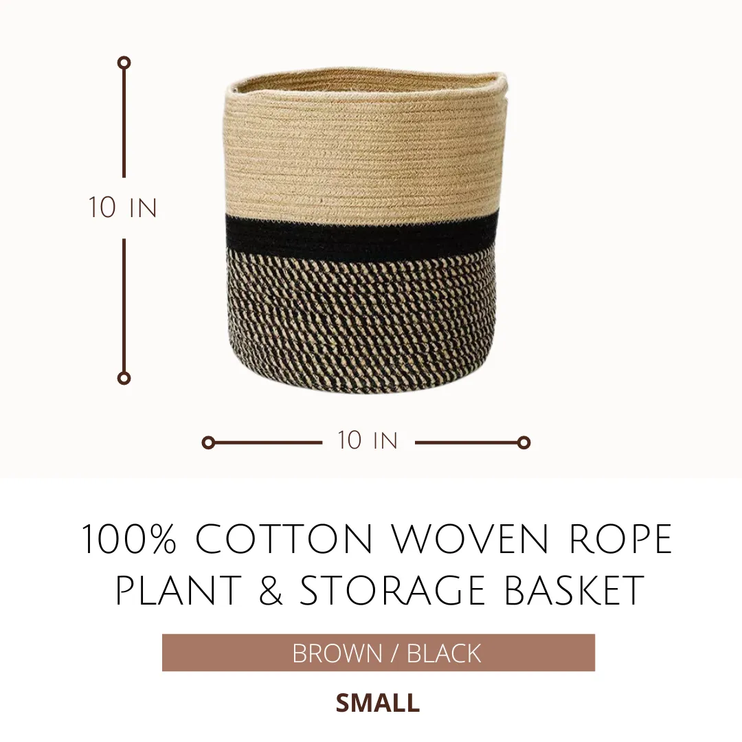 Woven Rope Plant & Storage Basket