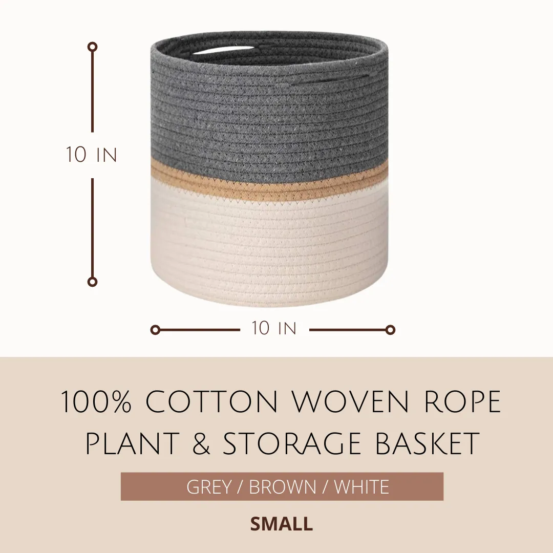 Woven Rope Plant & Storage Basket