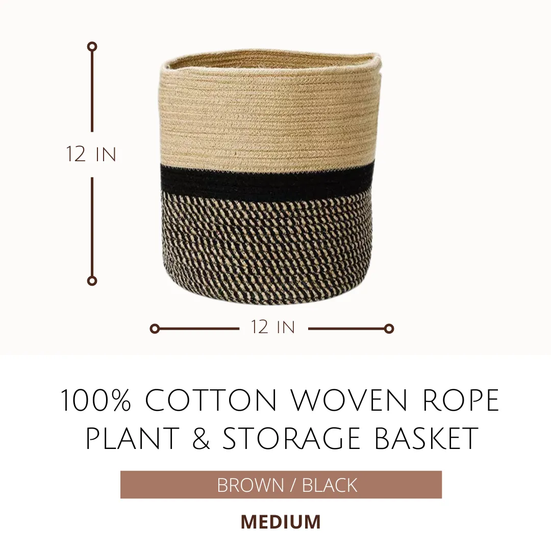 Woven Rope Plant & Storage Basket